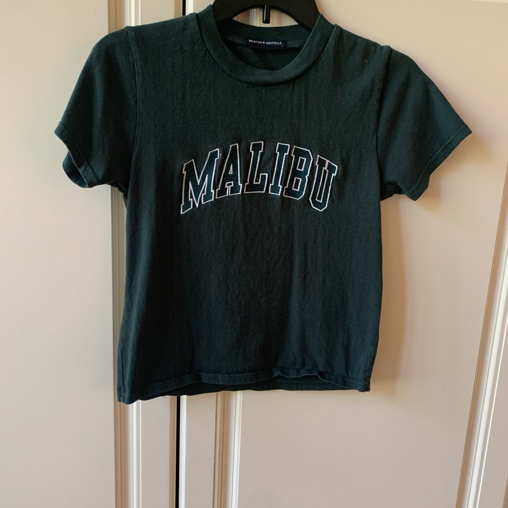 Brandy Melville green Malibu t shirt